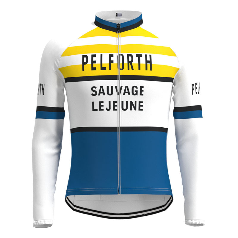 Pelforth Sauvage Lejeune Retro Cycling Jersey Long Set (With Fleece Option)