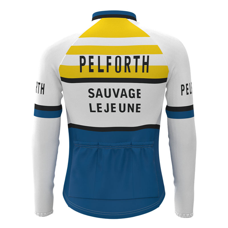 Pelforth Sauvage Lejeune Retro Cycling Jersey Long Set (With Fleece Option)