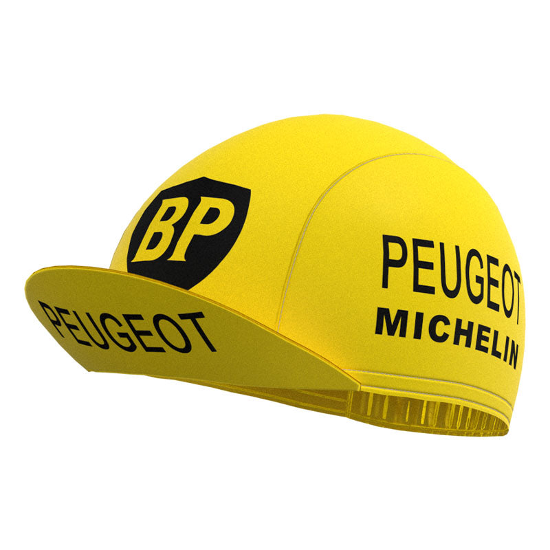 PEUGEOT Yellow Retro Cycling Cap