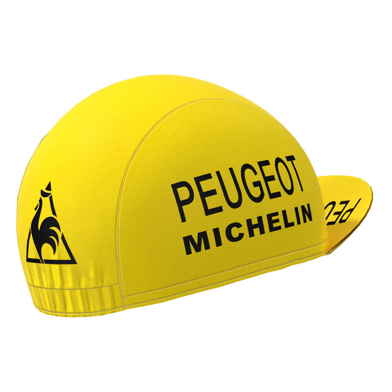 PEUGEOT Yellow Retro Cycling Cap