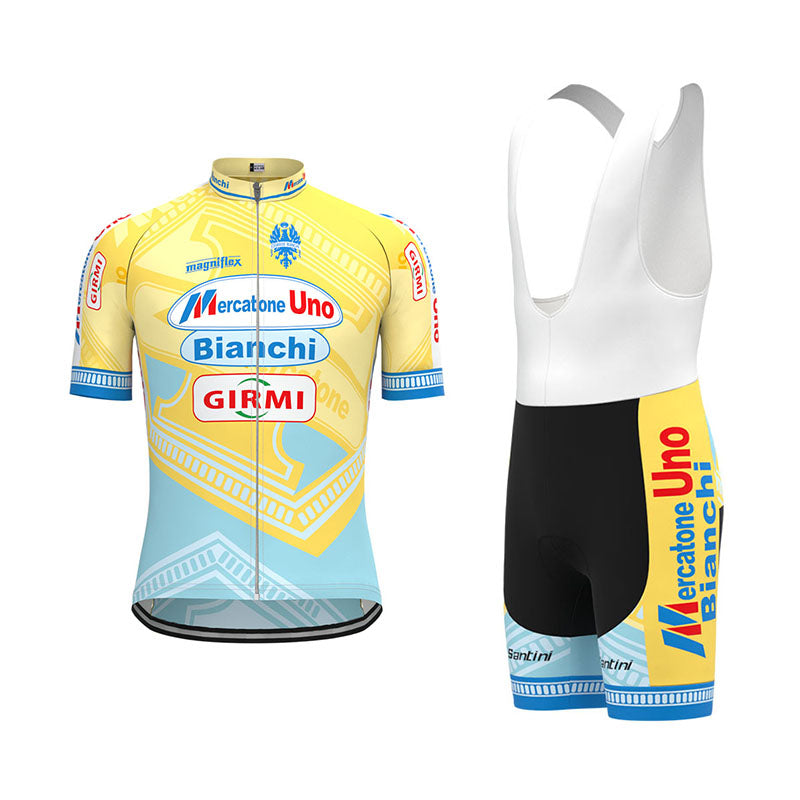 BIANCHI GIRMI Retro Cycling Jersey Short sleeve suit