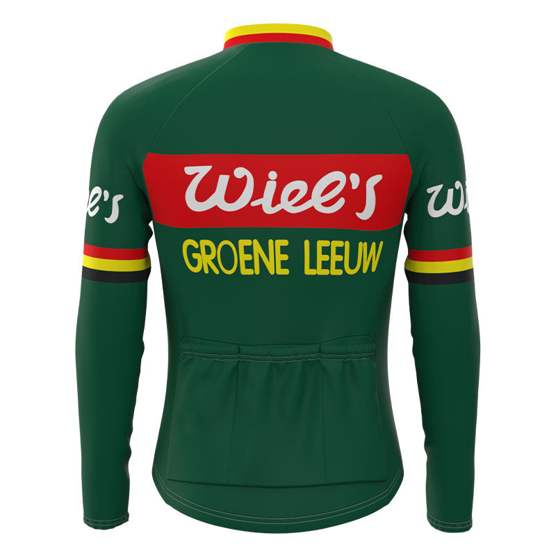 Wiel's Groene Leeuw Retro Cycling Jersey Long Set (With Fleece Option)