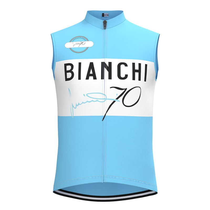 BIANCHI 70th Anniversary Retro Cycling Jersey Long sleeved suit