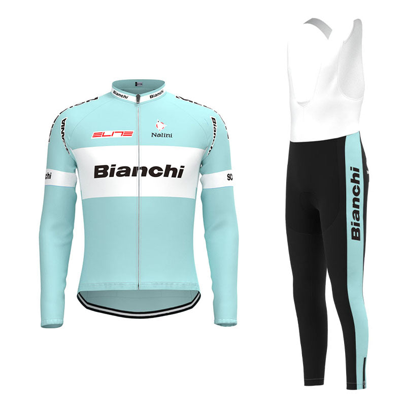 BIANCHI Nalini Retro cykeltrøje Langærmet jakkesæt