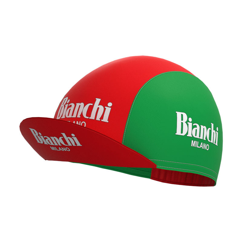 BIANCHI GREEN And Red Retro Cycling Jersey Short sleeve suit