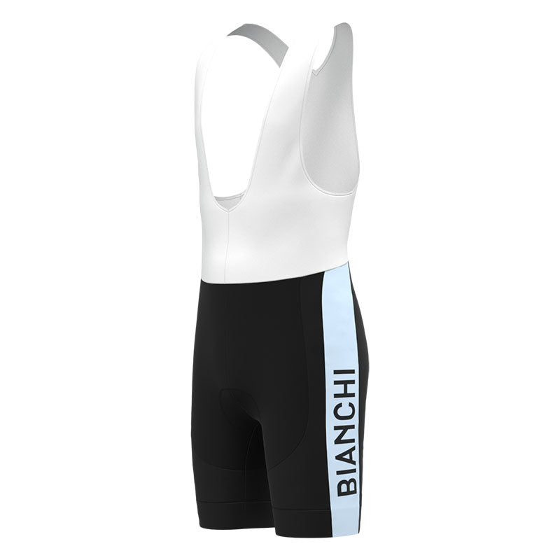 BIANCHI Grey blue Retro Cycling Jersey Short sleeve suit