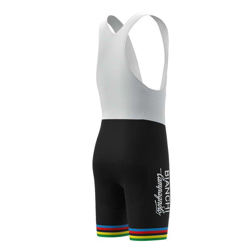 BIANCHI Hvid retro cykeltrøje Kortærmet jakkesæt