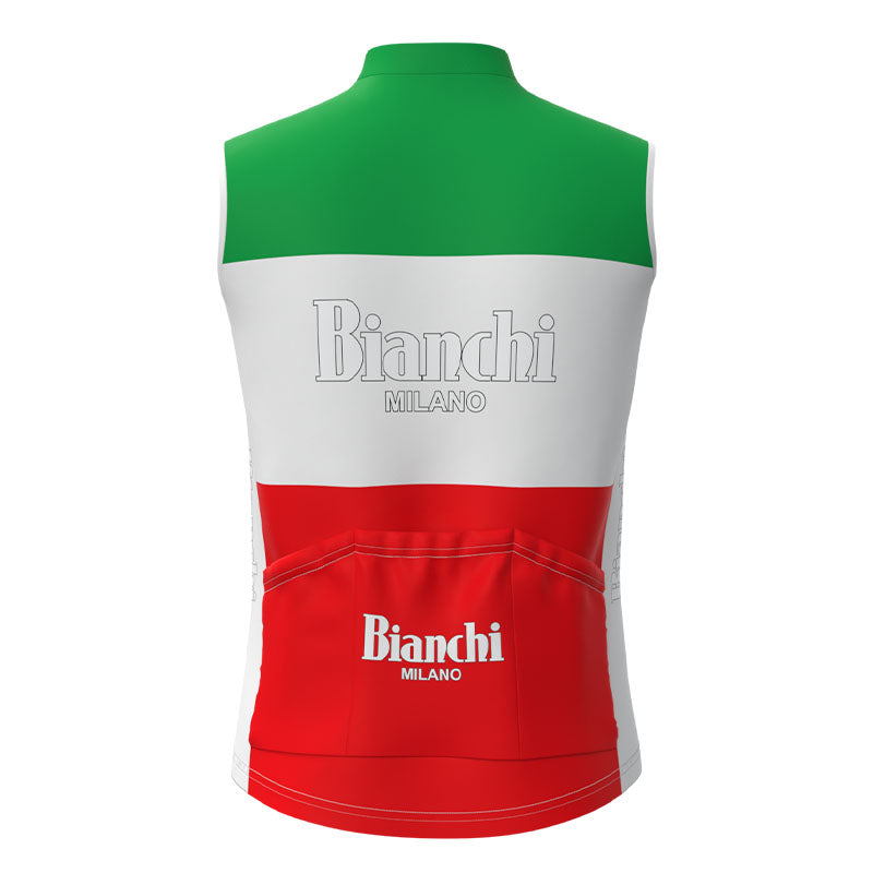 BIANCHI GREEN And Red Retro Cycling Jersey Short sleeve suit