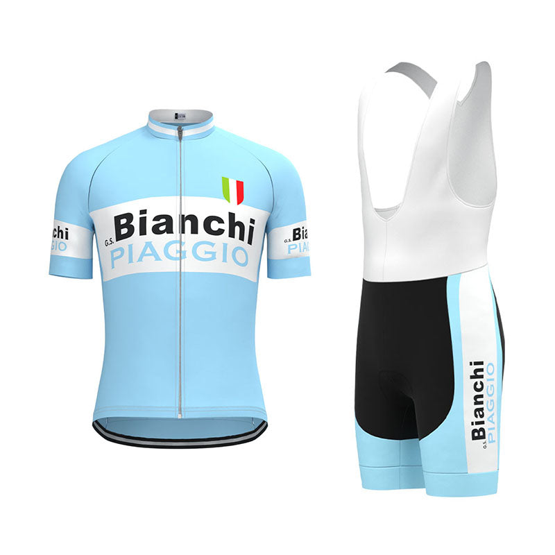 BIANCHI Piaggio Retro cykeltrøje Kortærmet jakkesæt