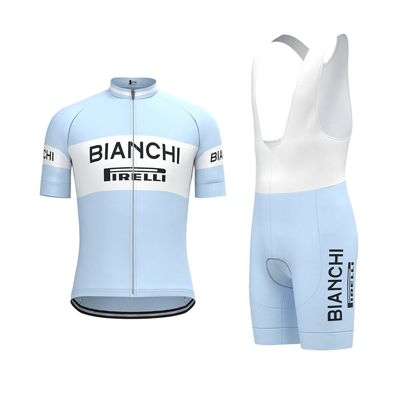 BIANCHI Pirelli Retro Cycling Jersey Short sleeve suit