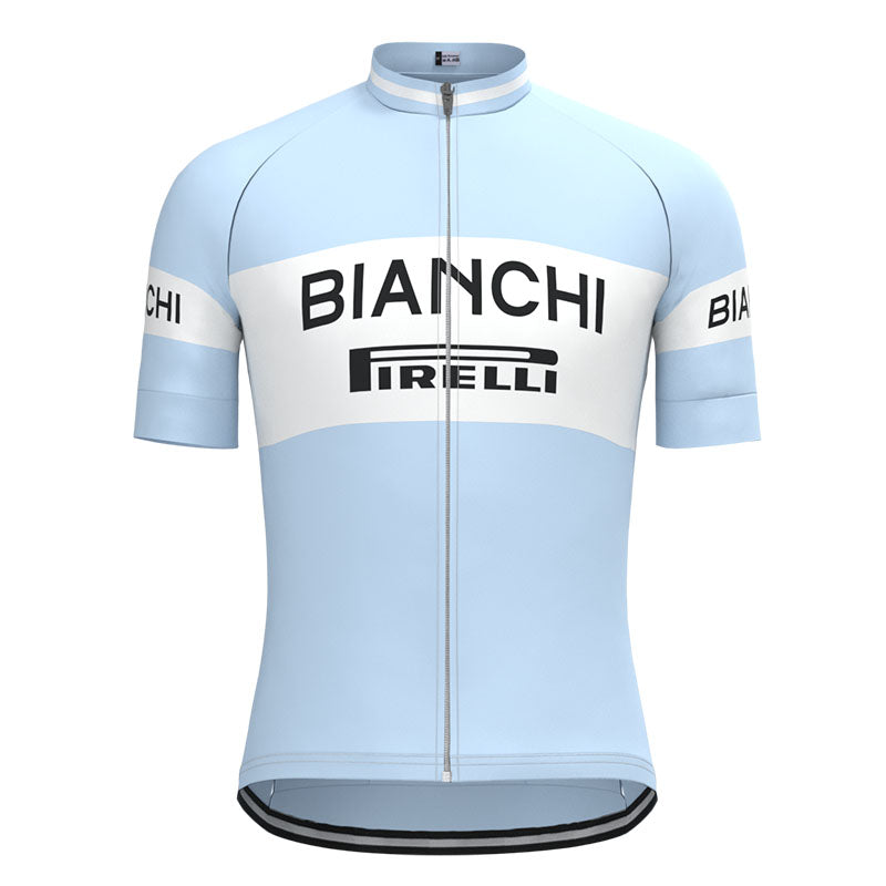 BIANCHI Pirelli Retro Cycling Jersey Short sleeve suit