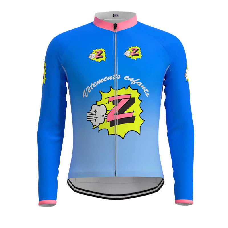 Vetements Enfants Team Z Retro Cycling Jersey Long Set (With Fleece Option)