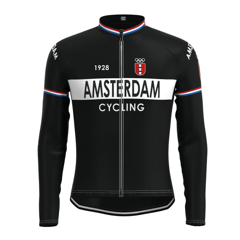 Amsterdam Cycling Team Retro Cycling Jersey Long Set (With Fleece Option)