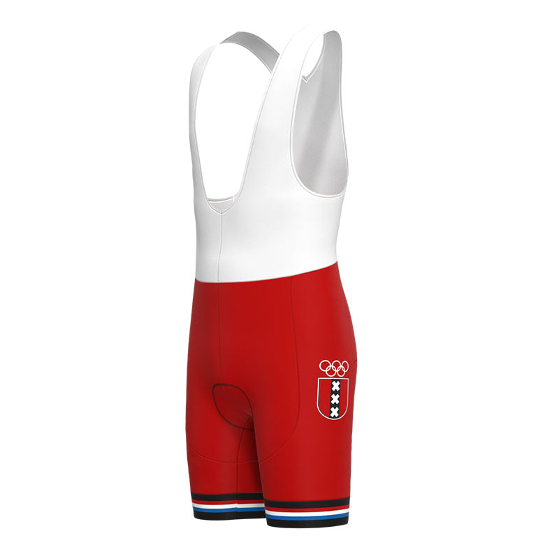 Amsterdam Red Cycling Team Retro Cycling Jersey Set