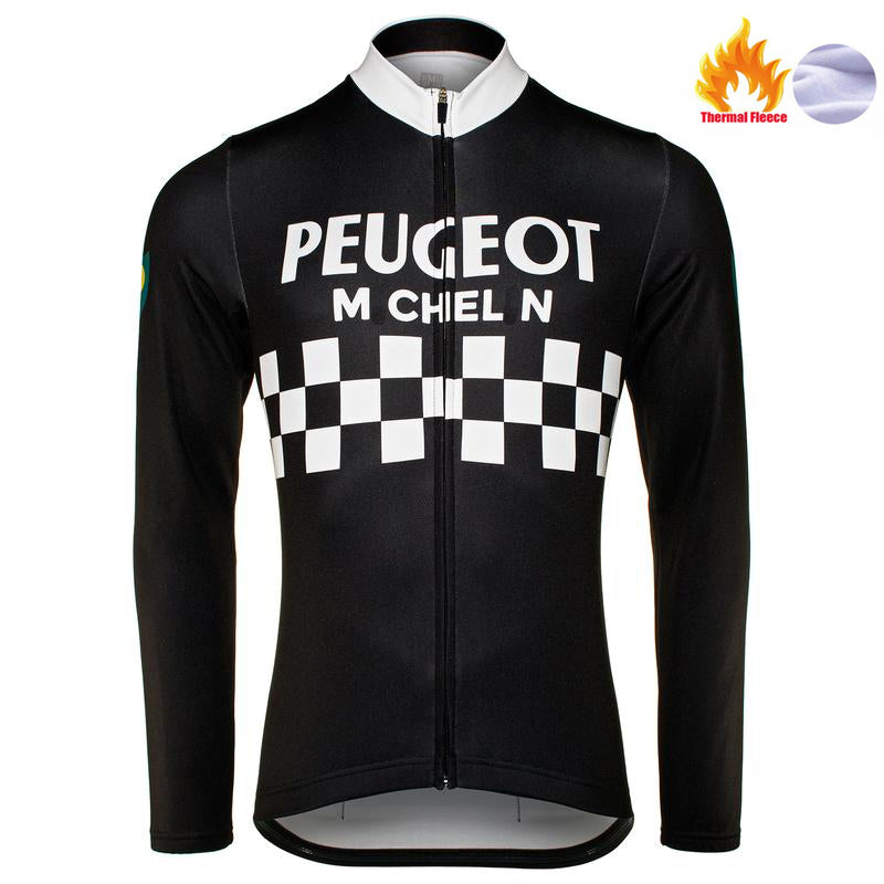 PEUGEOT Retro Cycling Jersey long sleeve
