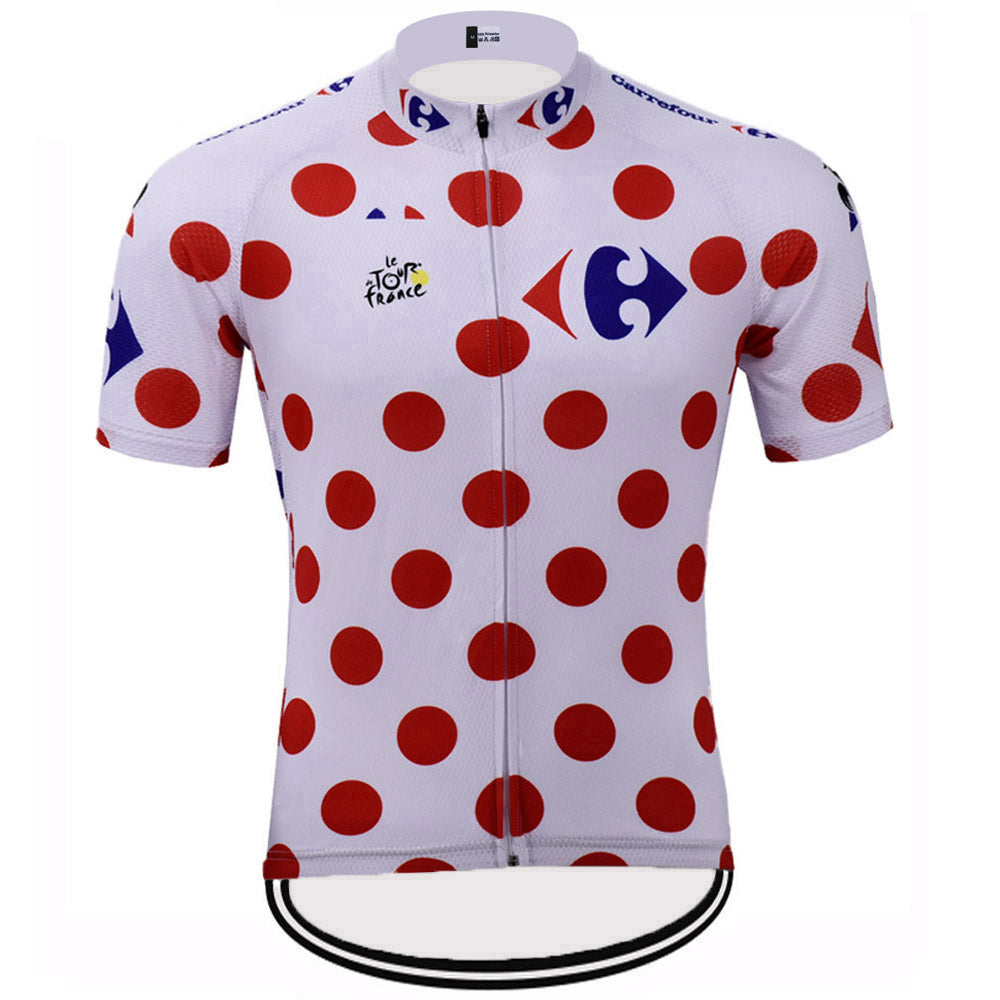 Carrefour Retro Cycling Jersey Short sleeve