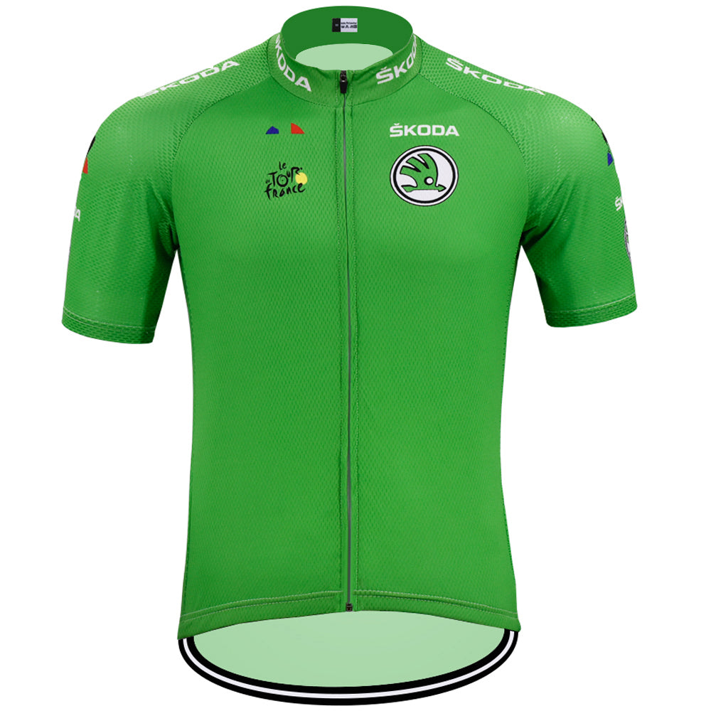 SKODA Retro Cykeltrøje Kortærmet