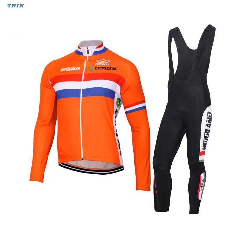 CENTEIC Retro cykeltrøje Langærmet jakkesæt