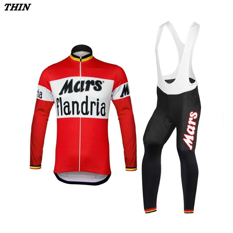 Mars Retro cykeltrøje Langærmet jakkesæt