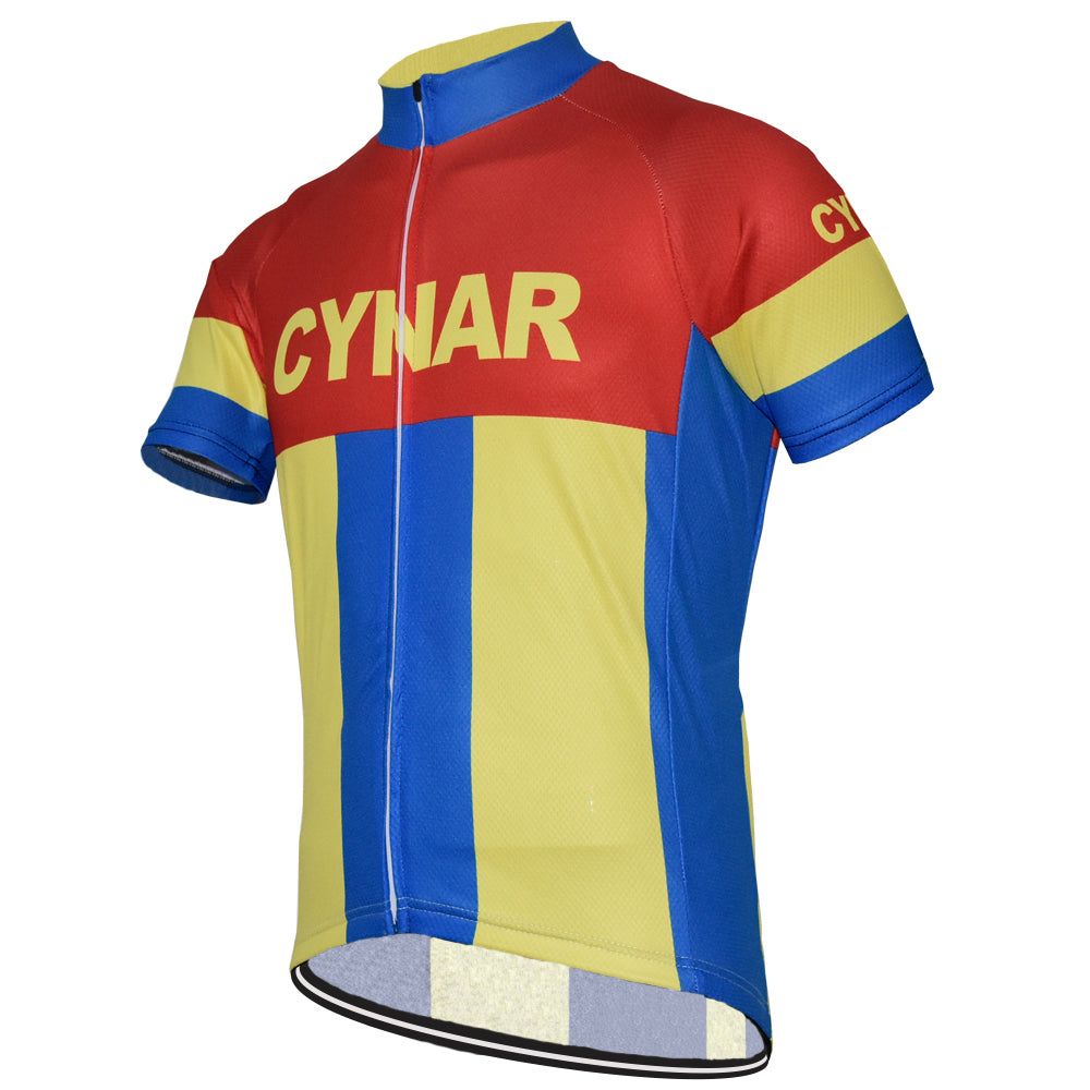 CYNAR Red Retro Cycling Jersey Short sleeve