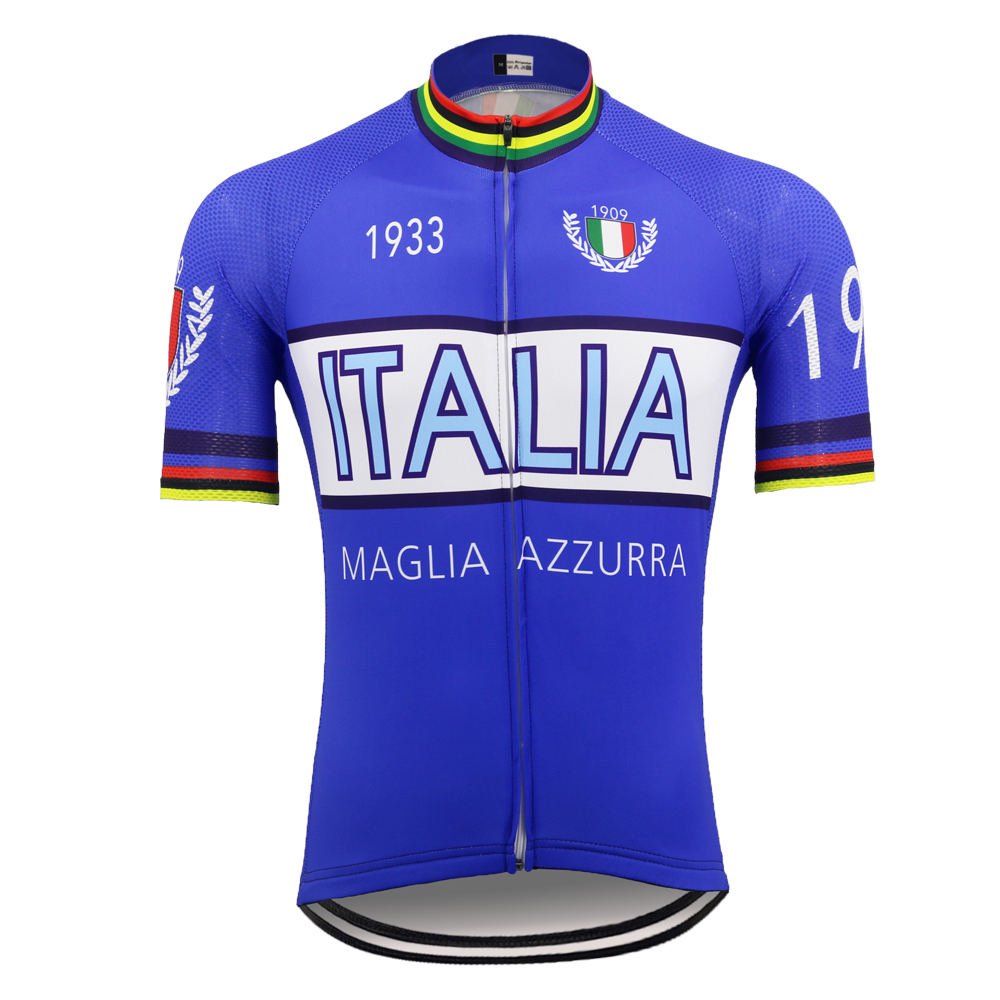 ITALIA Retro cykeltrøje Kortærmet