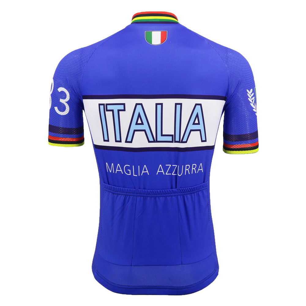 ITALIA Retro cykeltrøje Kortærmet