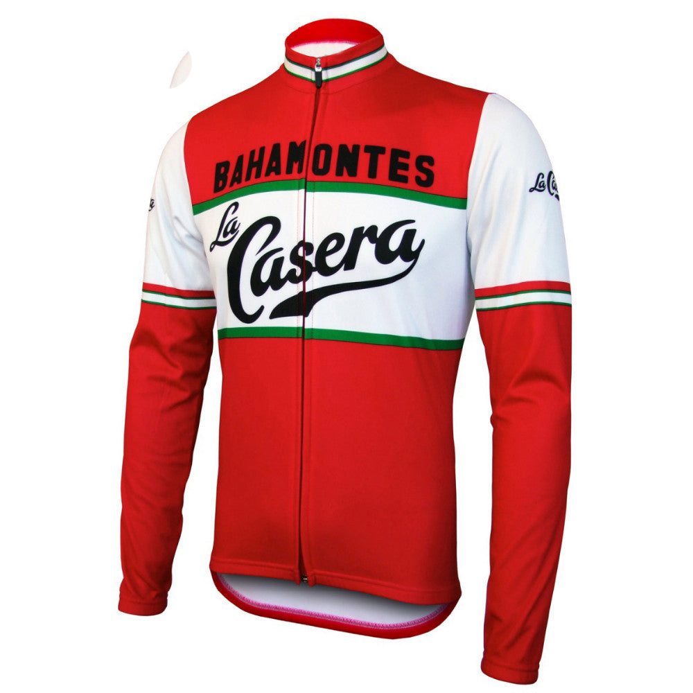 CASERA Retro Cycling Jersey long sleeve