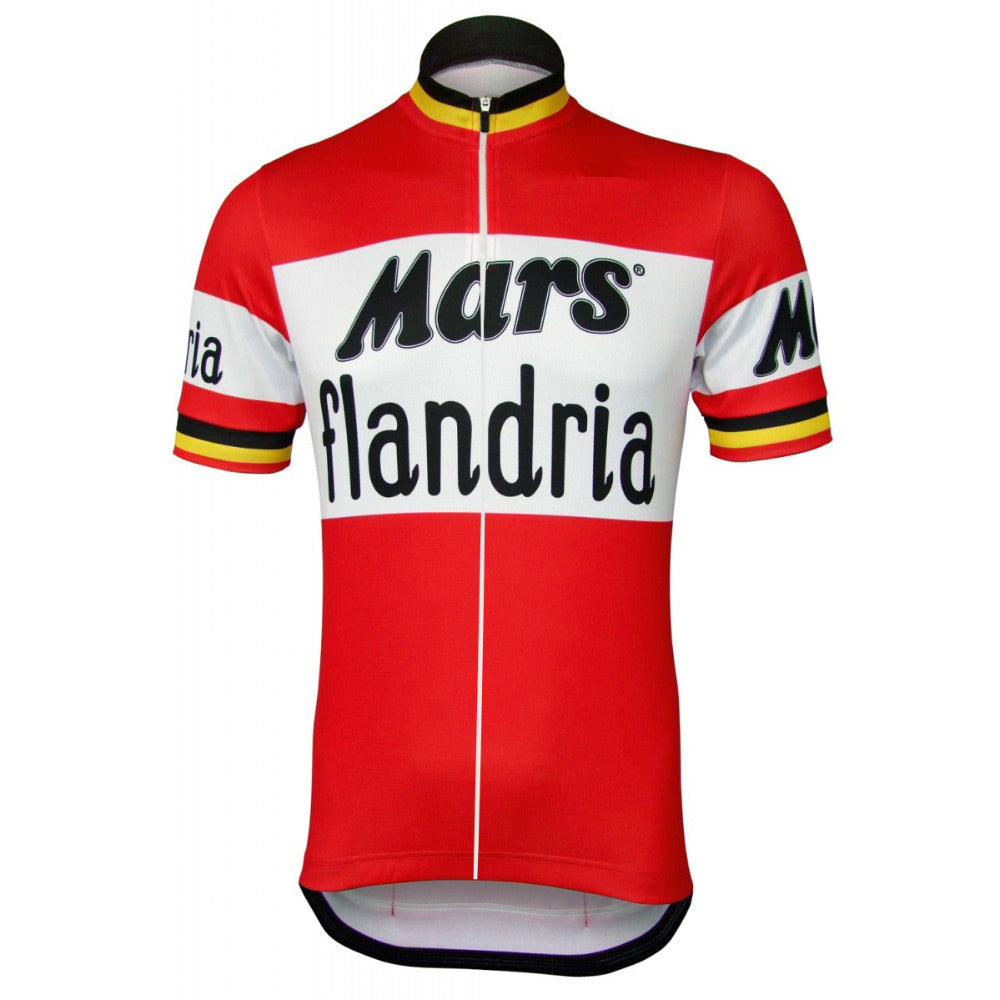 MARS Flandria Retro Cycling Jersey Short sleeve