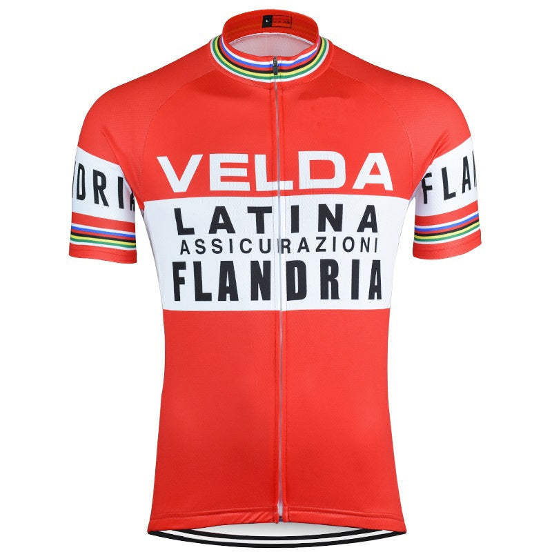 VELDA Retro cykeltrøje Kortærmet