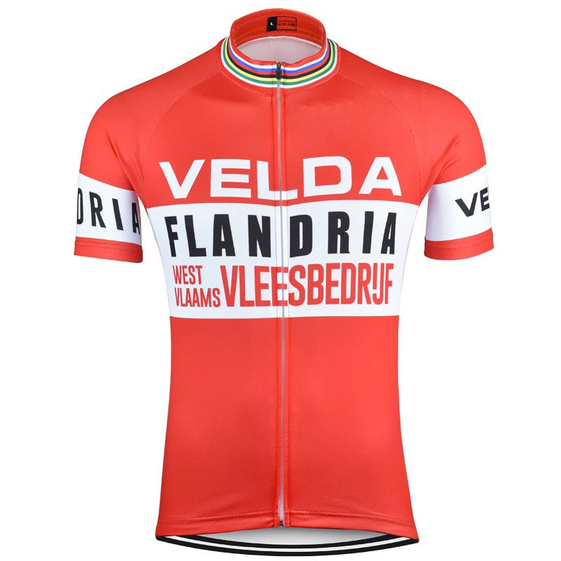 VELDA Retro cykeltrøje Kortærmet