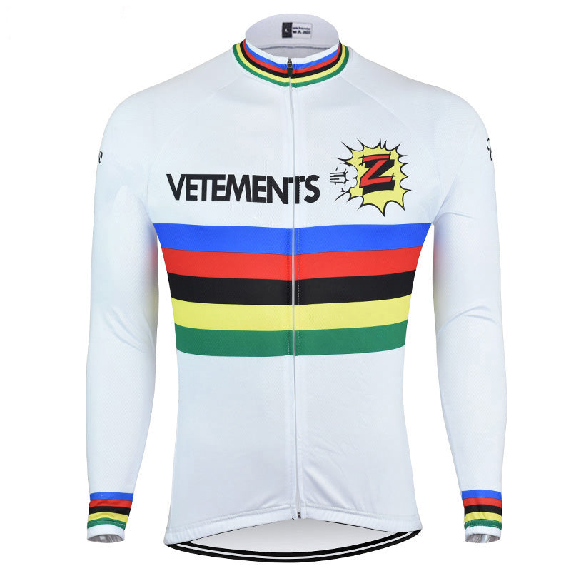 VETEMENTS Retro cykeltrøje langærmet