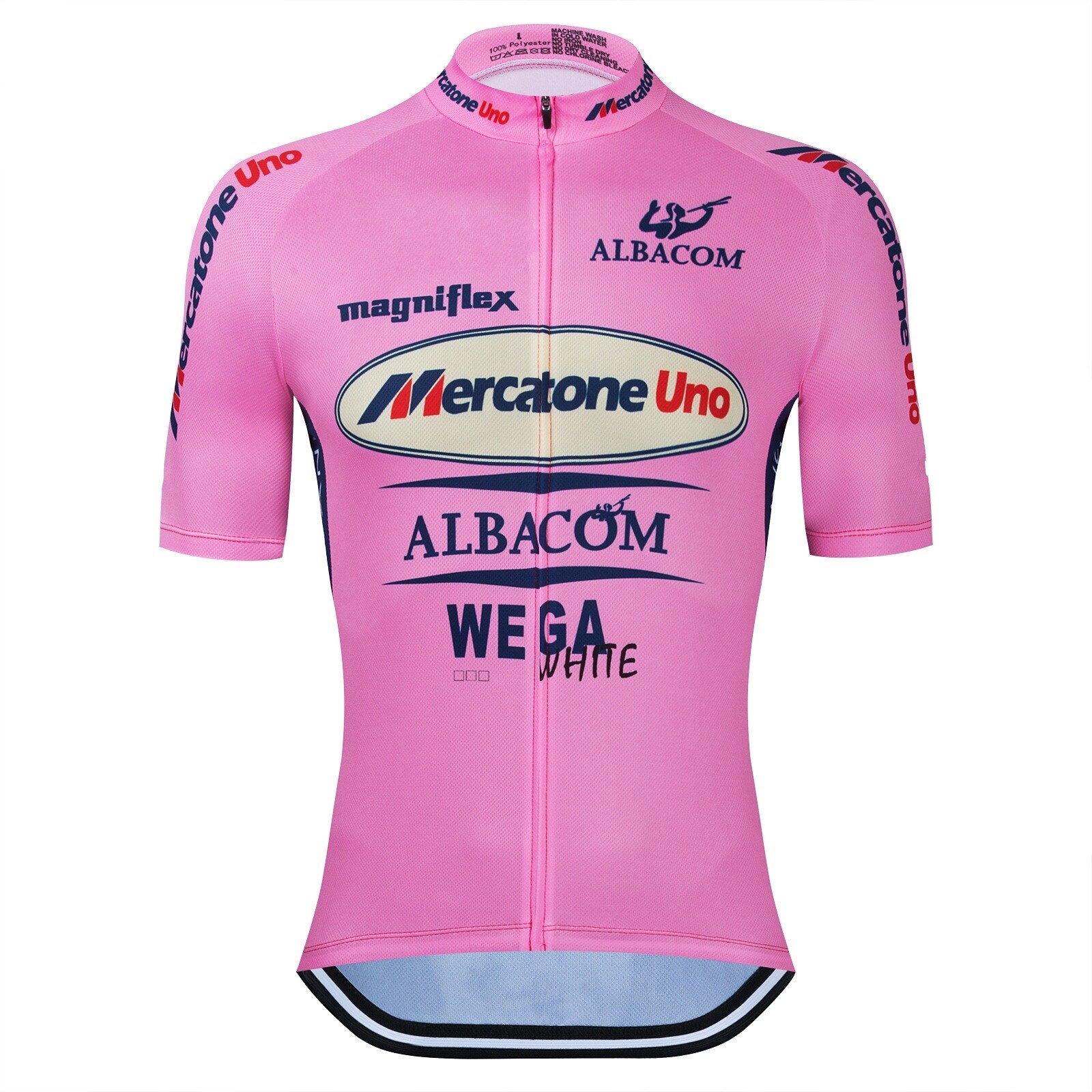 Marco Pink Retro Cycling Jersey Short sleeved suit