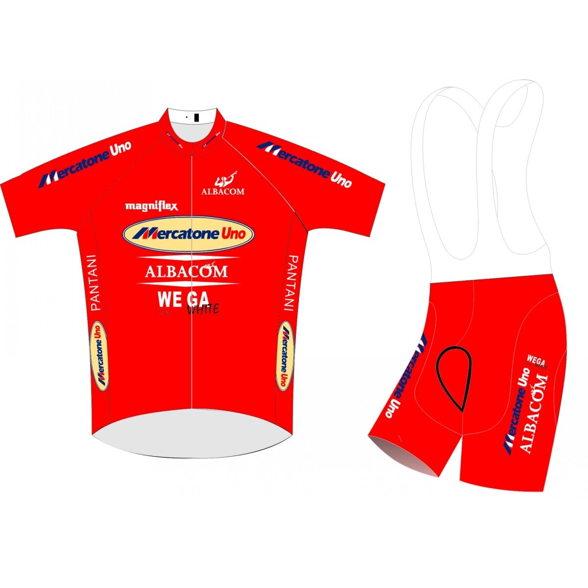 Marco Pink Retro Cycling Jersey Short sleeved suit