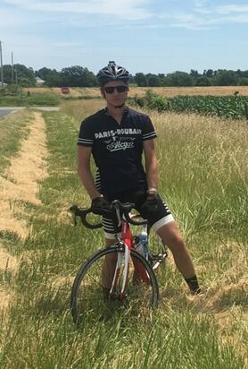 PARIS Retro cykeltrøje Kortærmet