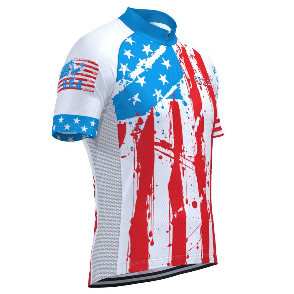 USA Statue of Liberty Retro cykeltrøje Kortærmet jakkesæt