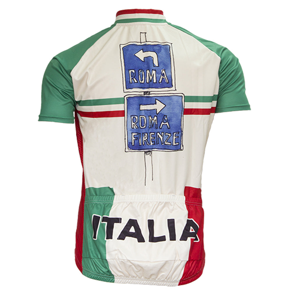 ITALIA Retro cykeltrøje Kortærmet