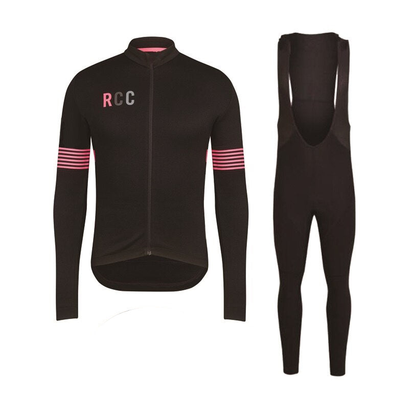 Rcc Greeen Retro Cycling Jersey Long sleeved suit