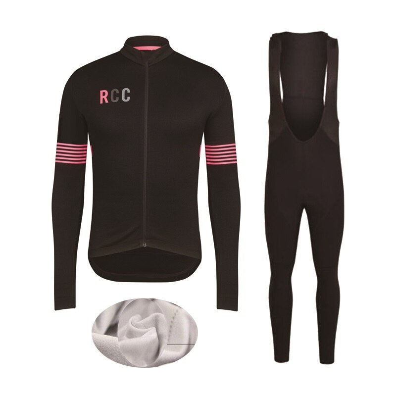 Rcc Greeen Retro Cycling Jersey Long sleeved suit