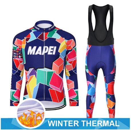 MAPEI Retro cykeltrøje Langærmet jakkesæt