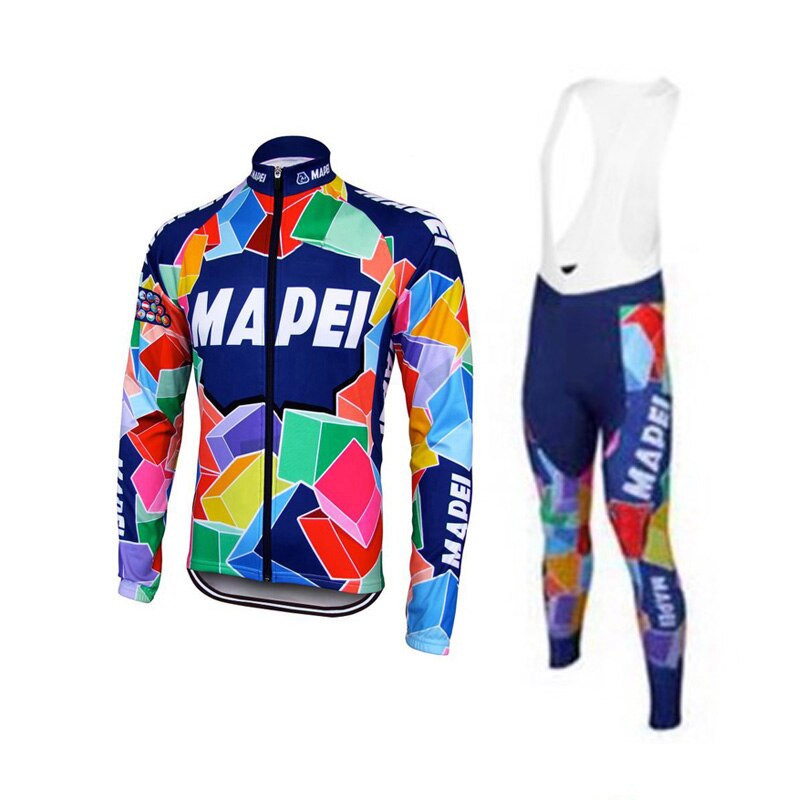 MAPEI Retro cykeltrøje Langærmet jakkesæt