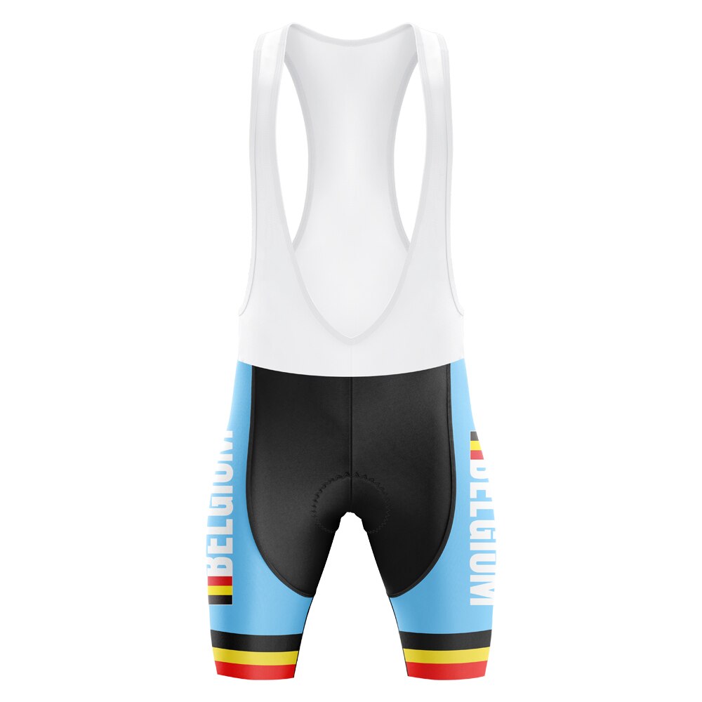 Belgien Retro cykeltrøje Kortærmet