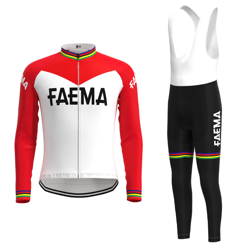 Faema 1969 Retro Cycling Jersey Long sleeved suit