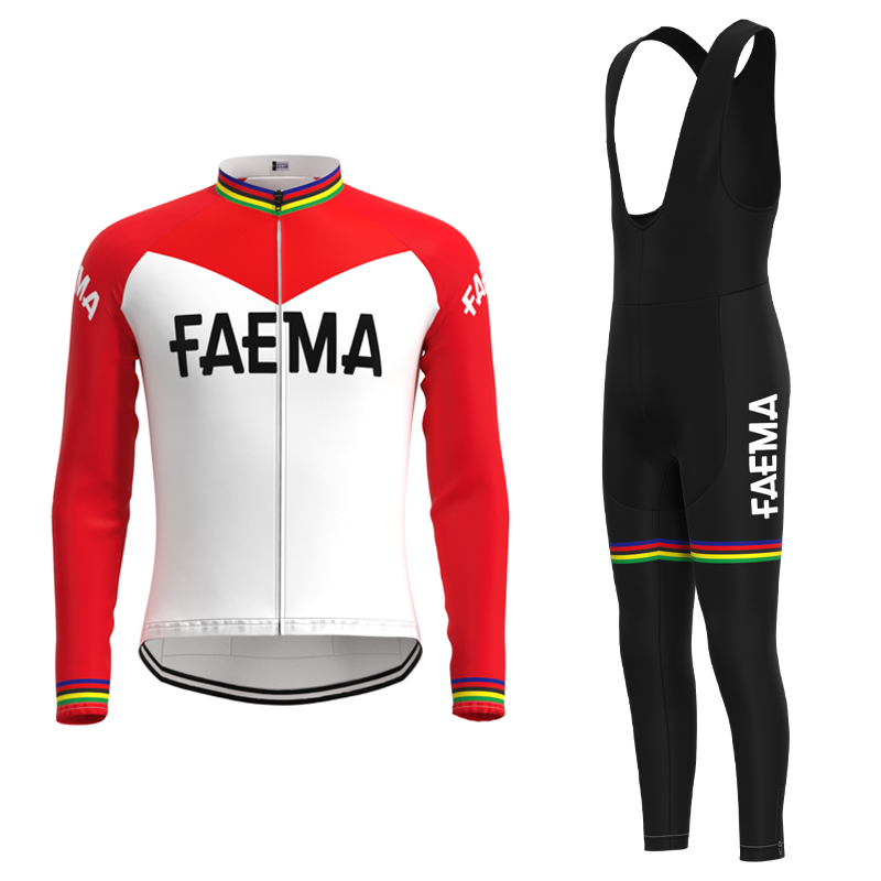 Faema 1969 Retro Cycling Jersey Long sleeved suit