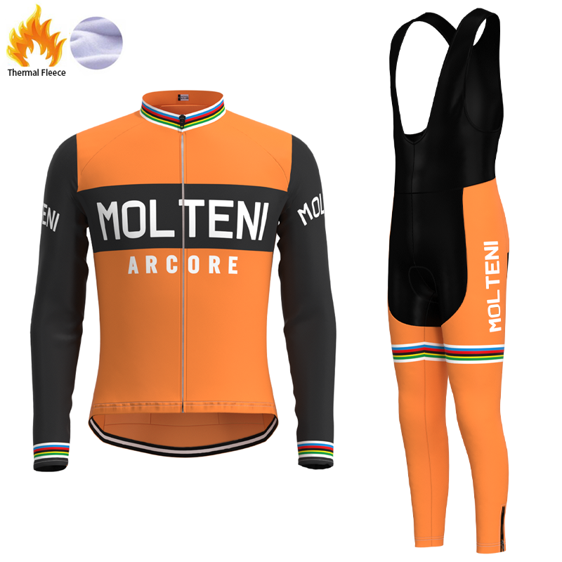 Molteni Retro Cycling Jersey Long sleeved suit