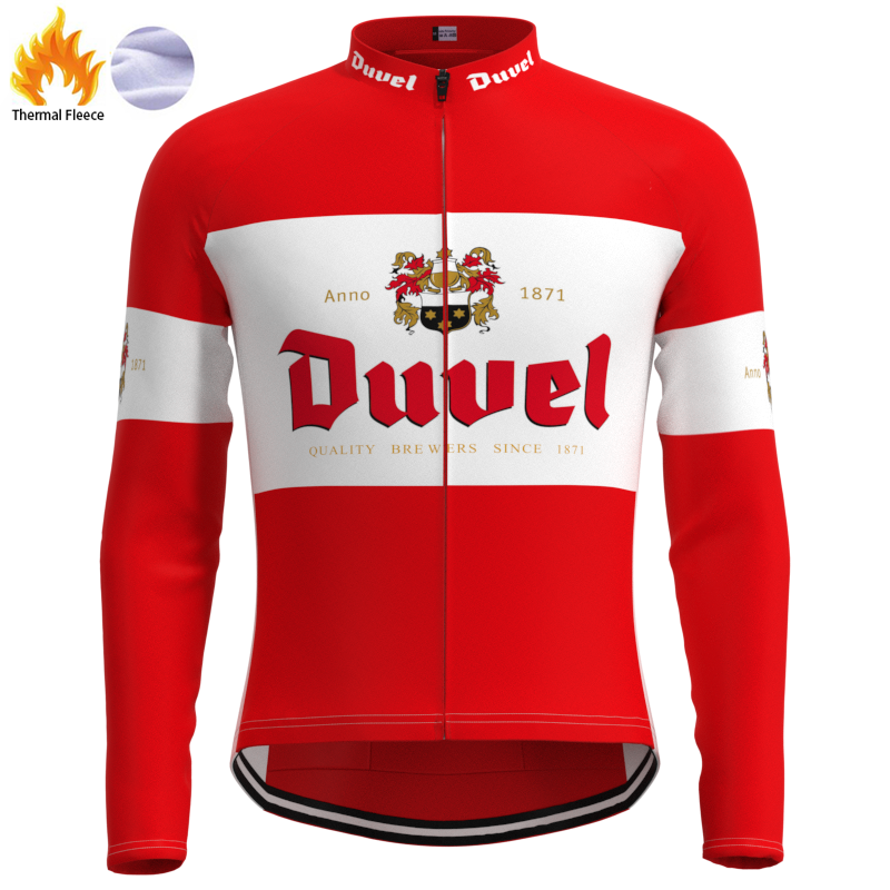 Duvel Beer Retro Retro Cycling Jersey Long sleeved suit