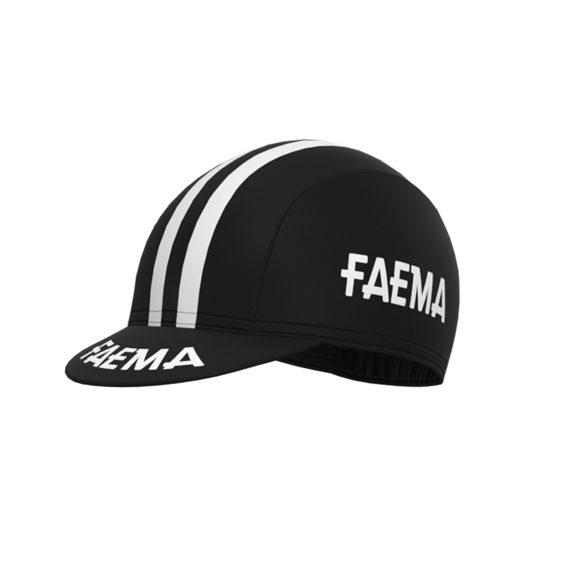 FAEMA Black Retro Cycling Cap