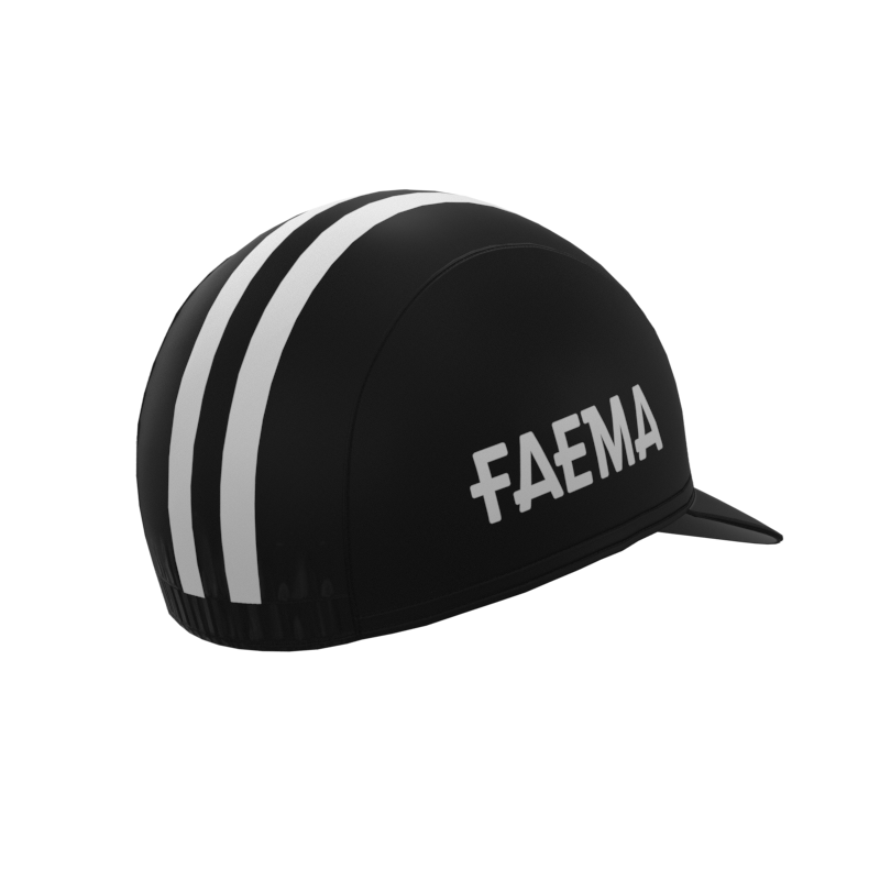 FAEMA Black Retro Cycling Cap