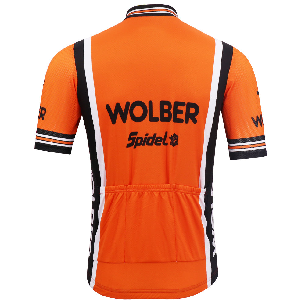 WOLBER Retro Cycling Jersey Short sleeve