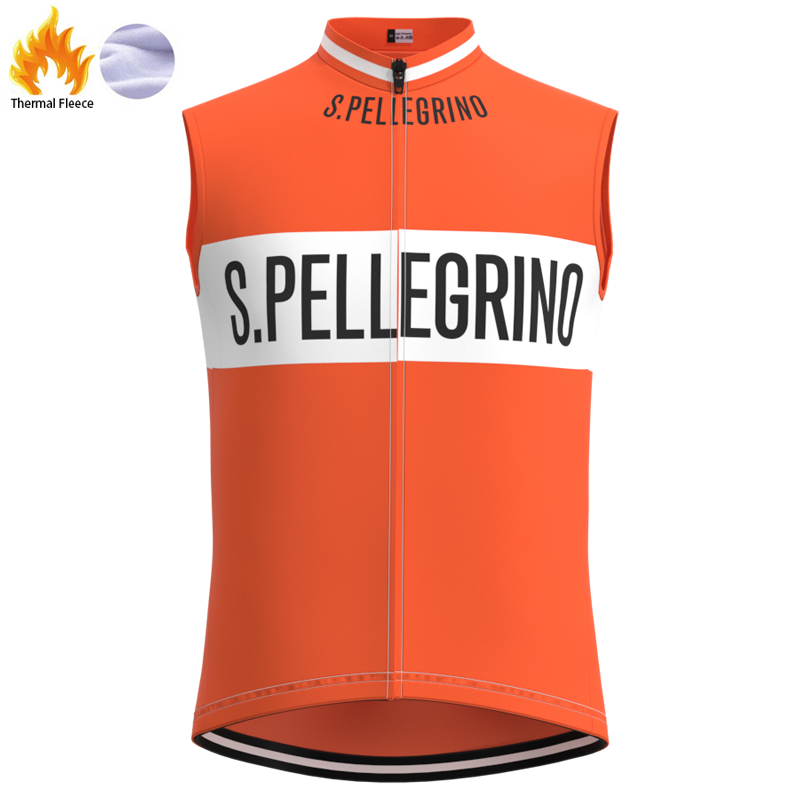 SALE-San Pellegrino Retro Cycling Jersey Long sleeved suit