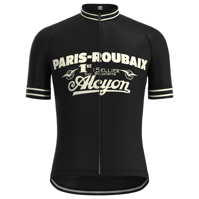 Paris-Roubaix Retro Cycling Jersey Short sleeve suit